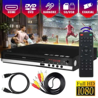 Home HDMI-compatible DVD Player Full HD 1080P USB Multimedia Digital TV Disc Player Support DVD CD MP3 MP4 RW VCD