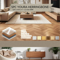 SPC HERRINGBONE LANTAI TANPA LEM