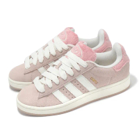 【adidas 愛迪達】休閒鞋 Campus 00S W 女鞋 粉紅 白 復古 麂皮 愛迪達(JR8042)
