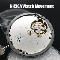 Japan Seiko NH38A Mechanical Movement Top Quality Brand Automatic Self-winding Movt Replacement NH38 24 Jewels Import Mechanism