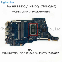 DA0PAHMB8E0 DA0PAHMB8F0 For HP 340S G7 14-DQ 14s-DQ 14S-DR Laptop Motherboard With Intel 7505U i3 i7 i5-1135G7 CPU DDR4 TPN-Q221