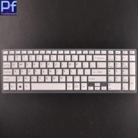 15 Silicone keyboard cover Protector for Sony VAIO Svf152a29v SVF152C29V SVF1521Q1RW fit15 SVF15E svf1521p1rw 15.5