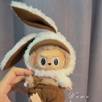 ชุดเสื้อผ้าตุ๊กตากระต่าย Labubu Macaron ขนาด 17 ซม.
