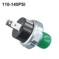 Air Compressor Valve Switch, 1/4 18 NPT Male Thread, Regulates Air Tank Pressure, Ideal for Air Suspension and Horn, 110 140PSI