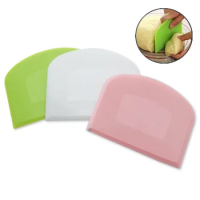 1PC Plastic Scraper Cream Smooth Soft Cake Spatula Baking Pastry Tools Butter Knife Dough Cutter Kitchen Accessories