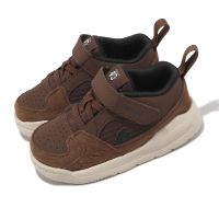 【NIKE 耐吉】童鞋 Jordan Stadium 90 TD 小童 學步鞋 棕 麂皮 魔鬼氈 親子鞋(DX4396-200)