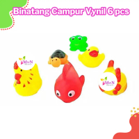 Mainan Binatang Campur � Set Binatang Vinyl 6 Pcs untuk Anak
