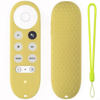 Dustproof shockproof Shell For Google Chromecast TV Remote Control Silicone Case Voice Remote Protective Cover Washable