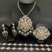 ชุดเซ็ทสร้อยคอเครื่องเงินครบชุด สำหรับเจ้าสาว สวยหวาน ละมุน เครื่องประดับไทยbmu