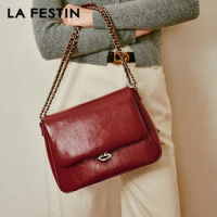 LA FESTIN Original 2024 New Women's Bag Large-capacity Shoulder Bag Tote Bag Leather Handbag Crossbody Bag