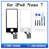 1Pcs AAA+ Front Glass Lens Touch Screen With Digitizer Panel For IPod Nano 7 7th Gen Black / White Tools Repair Parts