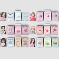 50Pcs/Box KPOP IVE Laser LOMO Cards Wonyoung YuJin Selfie Photocards Collection List Gaeul Yujin Rei Fans Collection Gifts