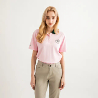 【Arnold Palmer 雨傘】女裝-立體剪裁寬鬆版型POLO衫(粉色)