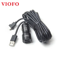 VIOFO TYPE-C DUAL USB CIGARETTE CAR CHARGER WITH 11.48 FT POWER CABLE FOR A139/A139 PRO
