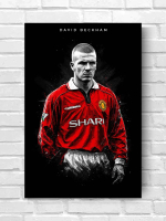 โปสเตอร์ เดวิด เบ็คแฮม David Beckham Manchester United Manu นักฟุตบอล Poster รับทำ โปสเตอร์ติดผนัง ข