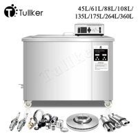 Tullker 45L/88L/175L/360L Ultrasonic Cleaner Range Hood Filter Clean Engine Mold DPF Oil Degreaser Metal Ultrasound Clean Bath