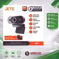 (cod) Webcam JETE W7 Web Cam Full HD 1080p Kamera Laptop With Mic For Live Video Meeting Web Camera 