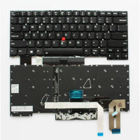 New US Backlit Keyboard with Track Point for Lenovo ThinkPad T490S T495S T14S with Backlight