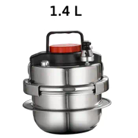 1.4L Outdoor Camping Small Pressure Cooker Household Home Fragrant Rice Multi Layer Cooker 5 Mins Fast Cooking Pot Cookware