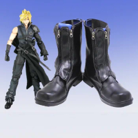 Cloud Strife Shoes Game Final Fantasy Cosplay Props Halloween Cosplay Cloud Strife Custom Made Boots