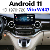 For Mercedes Benz V Viano Valente Metris Vito MB W447 12.3 Inch NTG Navi Car Stereo Audio Navigation GPS Android 11 CarPlay