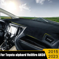 Car Dashboard Cover Avoid Light Mat Sun Shade Anti-UV Carpet For Toyota Alphard Vellfire 30 AH30 Hybrid 2015-2020 2021 2022 2023