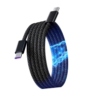 【FJ】2入組-磁吸收納編織傳輸充電線SU7(Type-C to C-100W 磁吸線)
