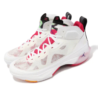 【NIKE 耐吉】籃球鞋 Air Jordan XXXVII PF Hare 兔寶寶 白 紅 男鞋 37代 喬丹 氣墊(DD6959-160)