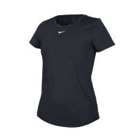 NIKE 女短袖T恤-DRI-FIT 運動 上衣 慢跑 路跑 DD0627-010 黑白