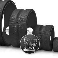 Wheel Foam Roller - Targeted Muscle Roller for Deep Tissue Massage, Back Stretcher with Foam Padding,