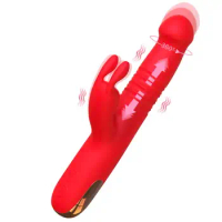 Thrusting Rabbit G-Spot Clitoral Rose Vibrator Realistic Glans Head Dildos Clitoral Licking Stimulation, 10 Kinds of Powerful R