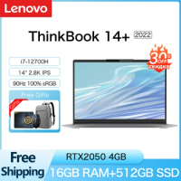 Lenovo ThinkBook 14+ 2022 Laptop Intel i5-12500H/I7-12700H GeForce RTX2050 16GB RAM 512GB SSD 2.8K 90Hz Screen 14Inch Notebook