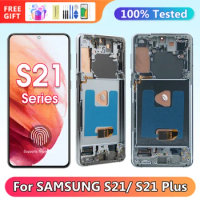 S21 Plus Display Screen for Samsung Galaxy S21+ 5G G996B Lcd Display Digital Touch Screen with Frame for Samsung Galaxy S21 5G