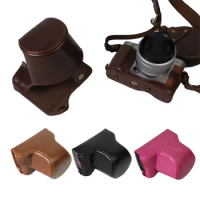 New Arrival PU leather Luxury Camera Bag Case For Fuji Fujifilm XA5 X-A5 14-45mm Lens Camera Case Battery Opening