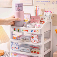 (PS) RAK KOSMETIK 3 SUSUN FREE STIKER - Rak Kosmetik / Laci Kosmetik Serbaguna / Rak Makeup tempat  