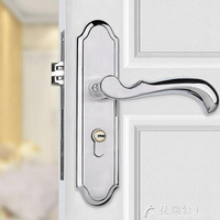 門鎖-歐式 304不銹鋼室內房門鎖 靜音執手鎖 臥室門鎖套裝壓把鎖 加厚