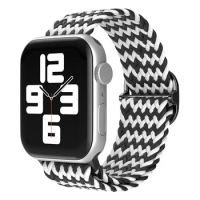 Woven Watch Strap for Apple Watch 9/8/7/6/5/4/3/2/1/SE/Ultra Nylon Sport Band for IWatch 49mm 45mm 44mm 42mm Replace Accessories