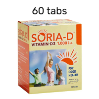 LIVEWELL SORIA D VITAMIN D3 1000IU 60S/60SX2