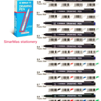 Snowman Drawing Pen Gambar FT 700 Marker Hitam - Ukuran Mata Pena 0.1mm hingga 0.8mm