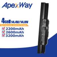 Apexway 14.8V A41-K53 Laptop Battery For ASUS X54C X54H K53 K53E X43SV A43S A53 A53S X53S X53 K53S X53E A32-K53 A42-K53 4 Cells