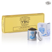 TWG Tea 純棉茶包迷你茶罐雙享禮物組(1837紅茶 15包/盒+迷你茶罐口味任選20g/罐)