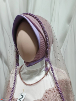 Kerudung Pengantin Anting/Slayer Kepala Pengantin Model Anting