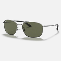 Ray Ban｜RB3654-004/9A 方形雙槓金屬偏光太陽眼鏡