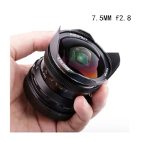RISESPRAY 7.5mm f2.8 fisheye lens 180 APS-C Manual Fixed Lens for Olympus Panasonic Micro 4/3 M4/3 Mount E-M1 E-M1Mark II E-M5 J