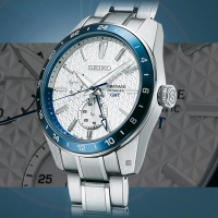 【SEIKO 精工】Presage 140週年新銳GMT 限量機械錶 送行動電源 畢業禮物(SPB223J1/6R64-00D0S)