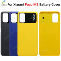 Back For Xiaomi POCO M3 Battery Back Cover Door Rear Housing Case Assembly For Xiaomi POCO m3 M2010J19CG Back Housing