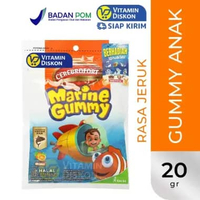 CEREBROFORT MARINE GUMMY 20GR | VITAMIN GUMMY MINYAK IKAN, OMEGA 3, FISH OIL, ANAK PINTAR, DAYA TAHA