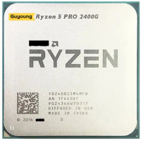 Ryzen 5 PRO 2400G R5 PRO 2400G R5 2400G YD240BC5M4MFB 3.6 GHz ใช้แล้ว สี่คอร์แปดเธรด 65W ซ็อกเก็ต CP