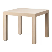 LACK 邊桌, 染白橡木紋, 55x55 公分