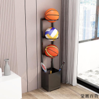 附發票 免運  籃球足球收納架框 靠牆家用室內運動器材置物架 球拍擺放架 桌球架608